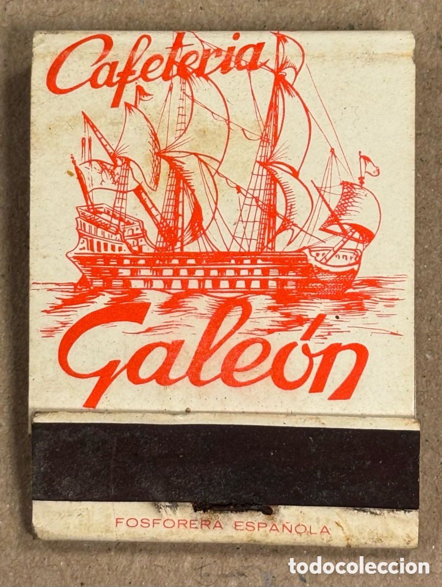 Coleccionismo: CAFETER&Iacute;A GALE&Oacute;N (BILBAO). ANTIGUA CAJETILLA DE CERILLAS PUBLICITARIA.