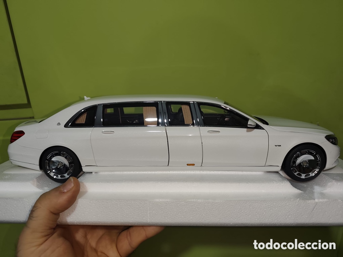 Coleccionismo: Mercedes maybach S 600 pullman, White, - Foto 6