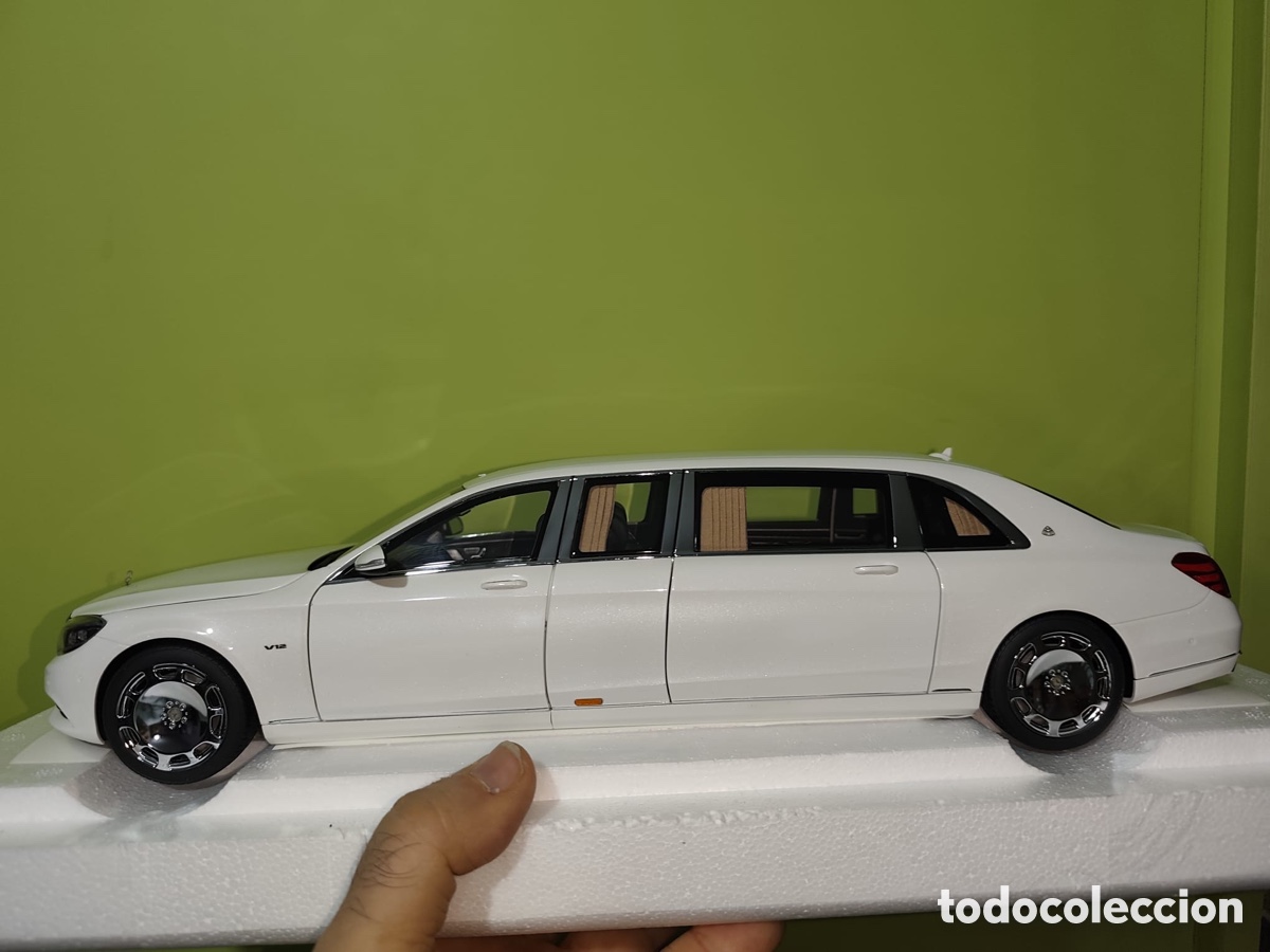 Coleccionismo: Mercedes maybach S 600 pullman, White, - Foto 17