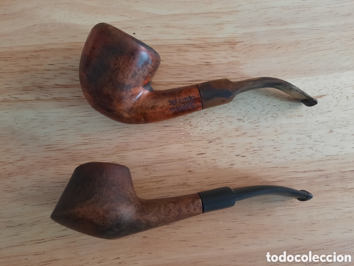 Coleccionismo: 2 PIPAS DE MADERA PARA FUMAR TABACO