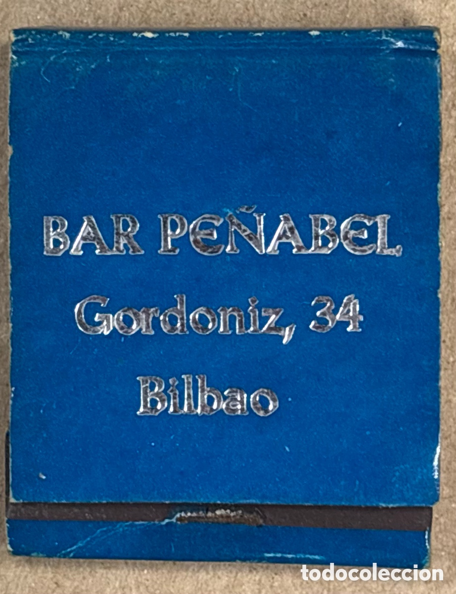 Coleccionismo: BAR PR&Ntilde;ABEL (BILBAO). ANTIGUA CAJETILLA DE CERILLAS PUBLICITARIA.