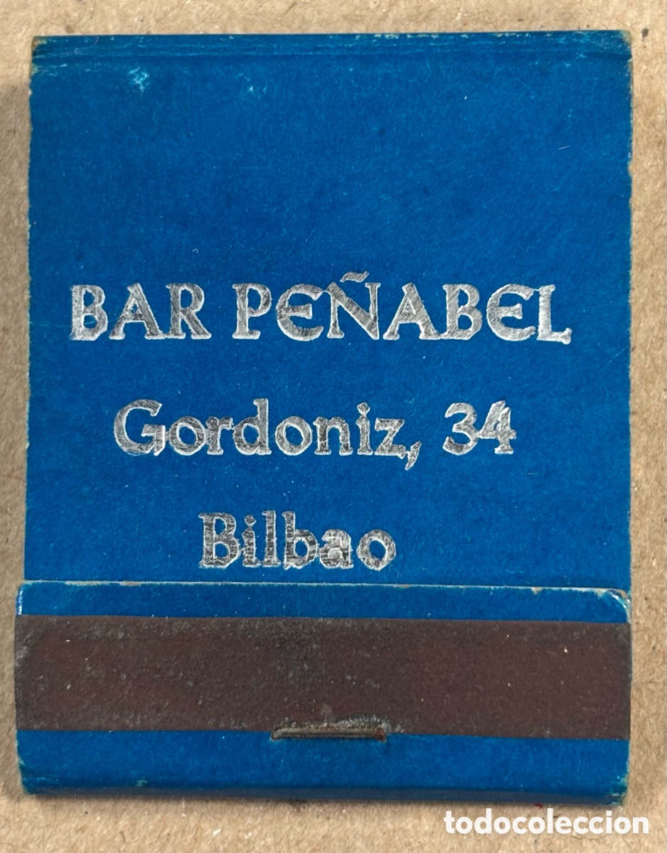 Collecting: BAR PR&Ntilde;ABEL (BILBAO). ANTIGUA CAJETILLA DE CERILLAS PUBLICITARIA.