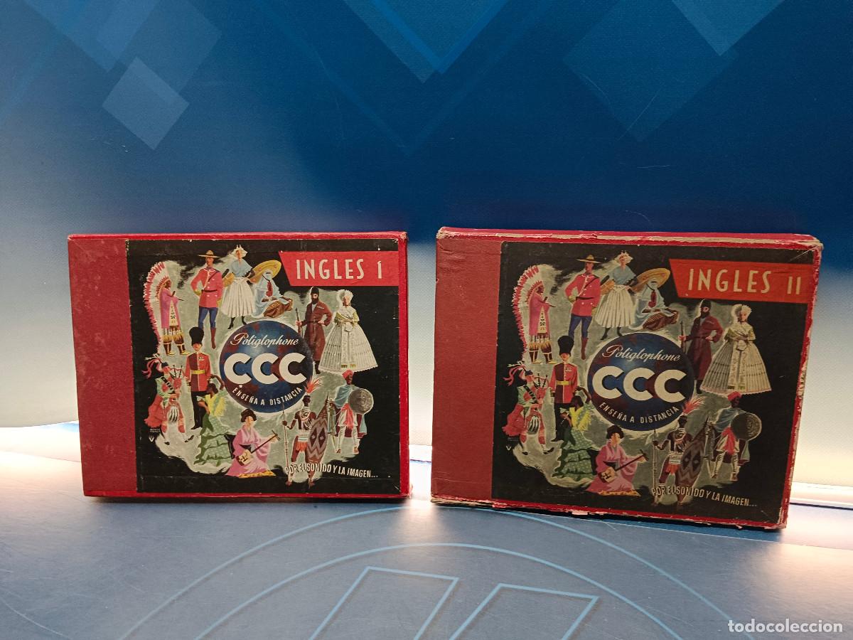 Coleccionismo: CURSO DE INGL&Eacute;S CCC POLYGLOPHONE ENSE&Ntilde;A A DISTANCIA 1957 , tomo I y II
