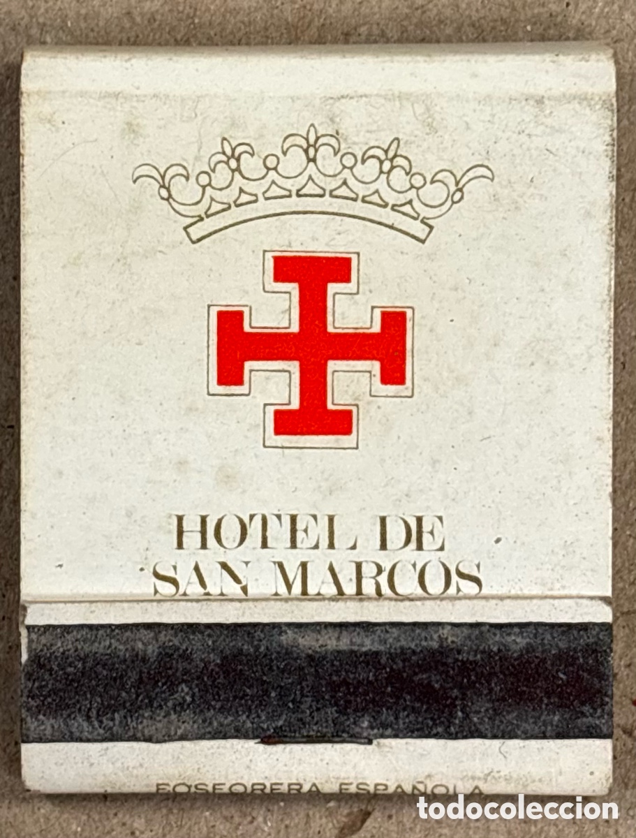 Coleccionismo: HOTEL SAN MARCOS (LE&Oacute;N). ANTIGUA CAJETILLA DE CERILLAS PUBLICITARIA.