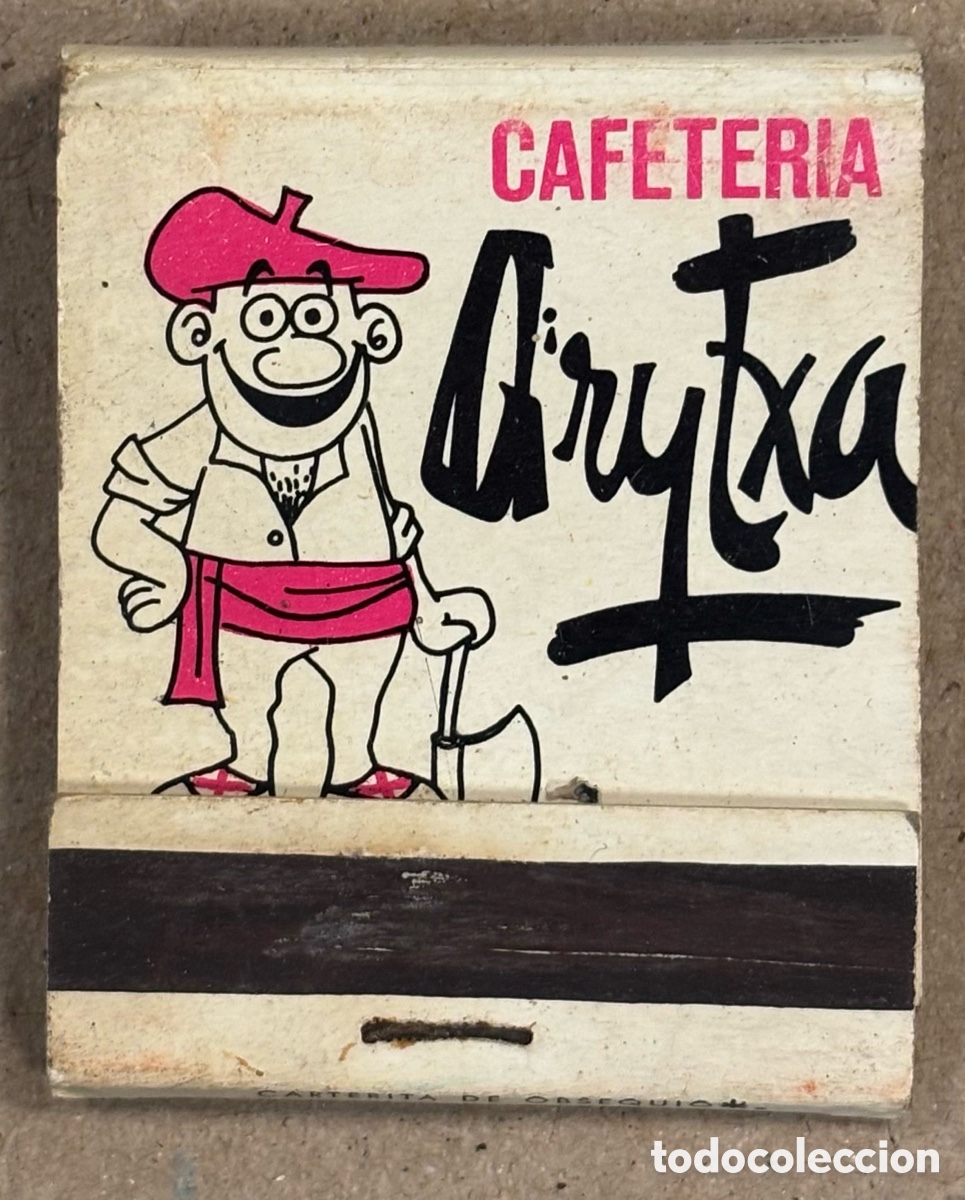 Coleccionismo: CAFETER&Iacute;A GRYTXA (BILBAO). ANTIGUA CAJETILLA DE CERILLAS PUBLICITARIA.