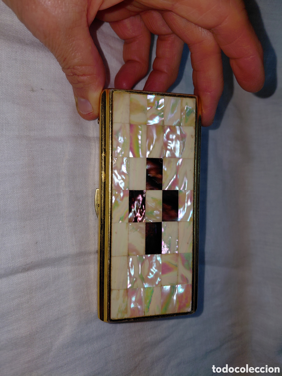 Collezionismo: PITILLERA MUSICAL CON INCUSTRACIONES DE NACAR