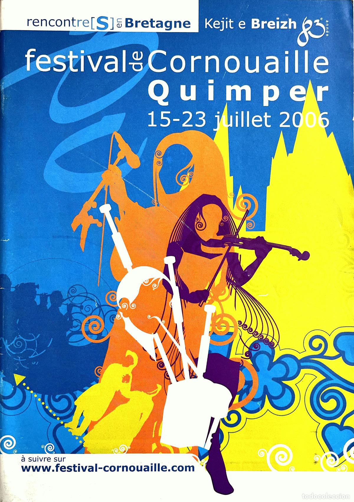 Coleccionismo: Programa Festival de Cornouaille 2006. Breta&ntilde;a. M&uacute;sica celta.
