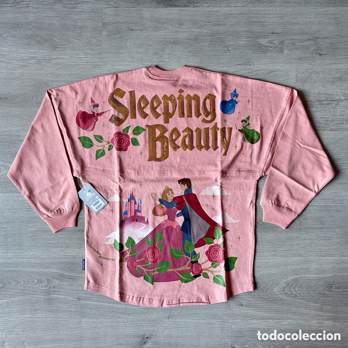 Coleccionismo: Sudadera Spirit Jersey La Bella Durmiente para mujer, Disney Store, Talla XS.