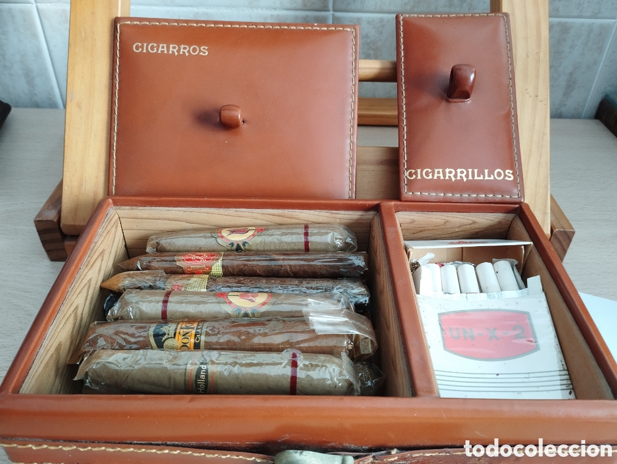 Coleccionismo: ANTIGUA CAJA PUROS -CIGARRILLOS-