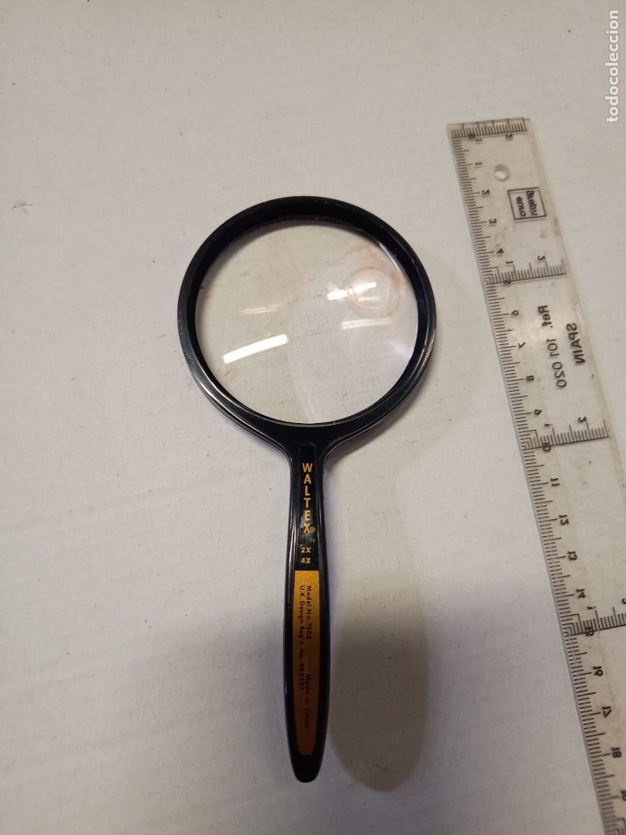 Coleccionismo: Lupa marca waltex color negro