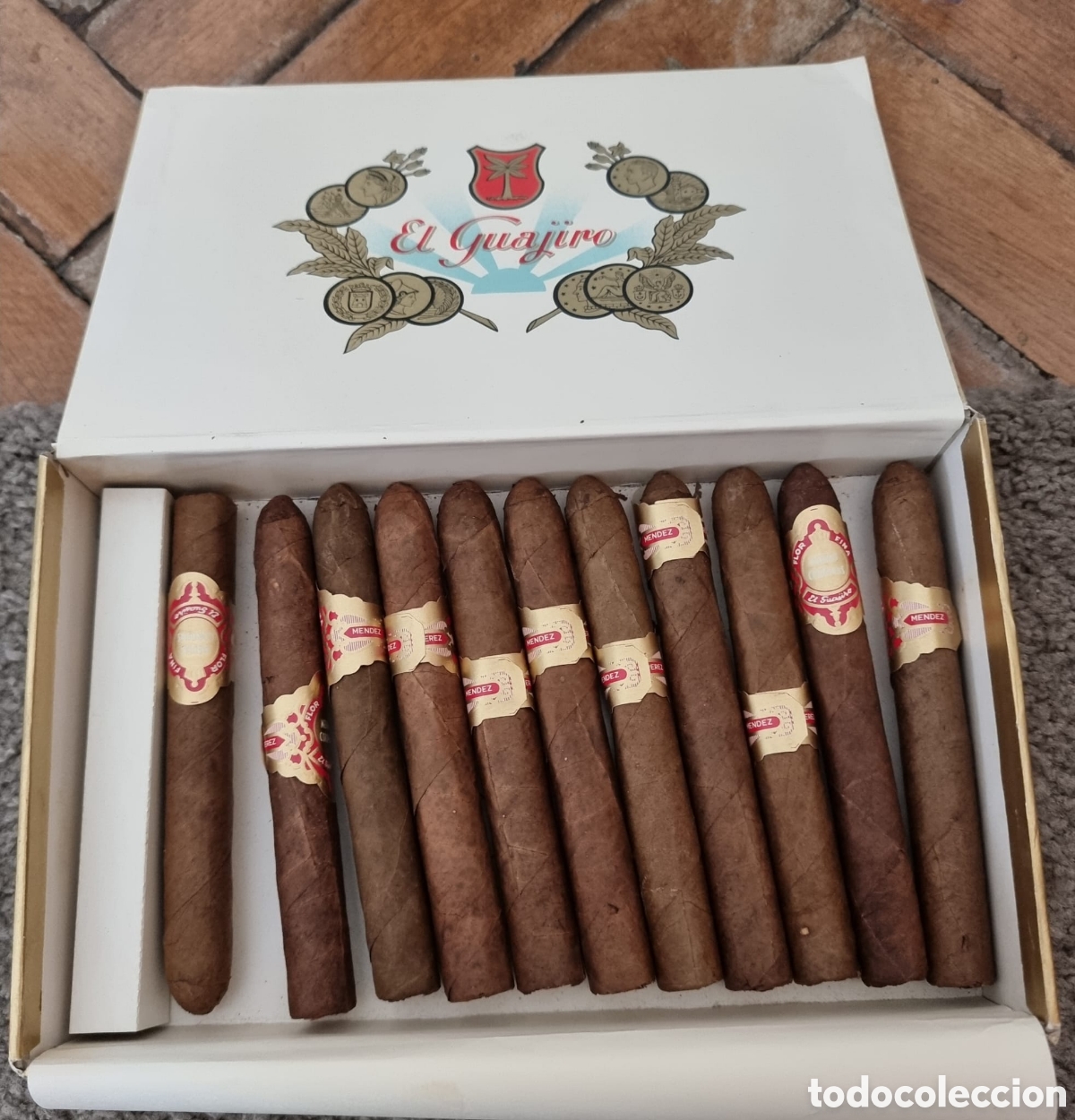 Coleccionismo: Caja de puros El Guajiro 11 puros total original