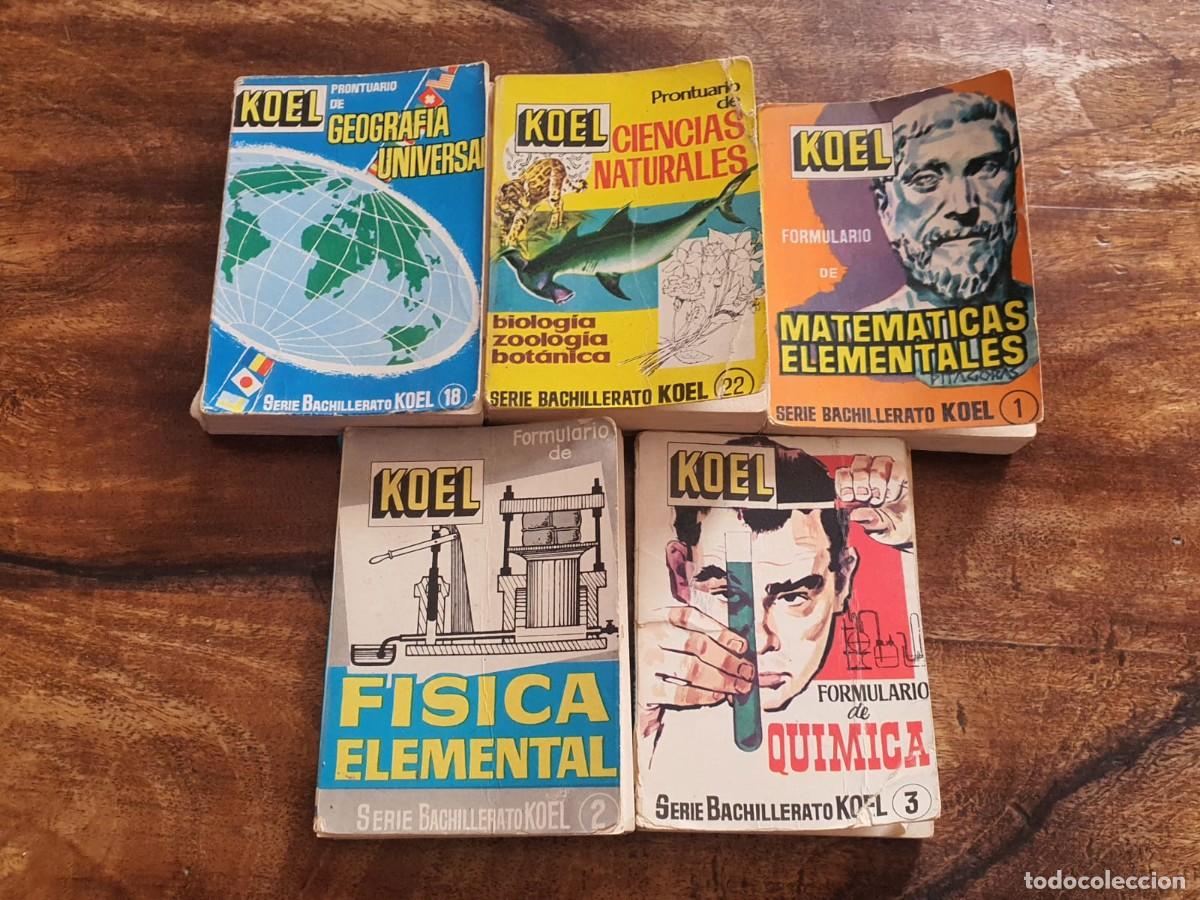 Coleccionismo: Lote de 5 Libros Vintage - Serie Bachillerato KOEL (A&ntilde;os 60)