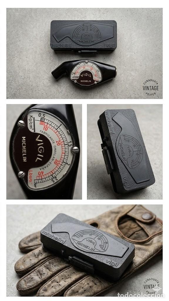 Coleccionismo: MAN&Oacute;METRO MICHELIN VIGIL (FABRICACI&Oacute;N ESPA&Ntilde;OLA) + ESTUCHE ORIGINAL R&Iacute;GIDO. A&Ntilde;OS 50-60.