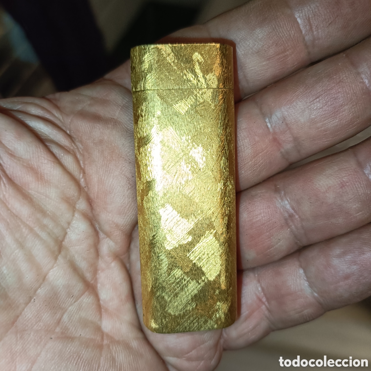Coleccionismo: Antiguo mechero chapado en oro de la marca cartier