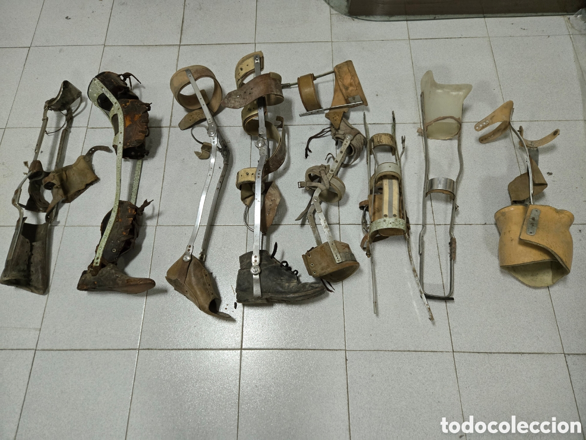 Coleccionismo: LOTE DE ANTIGUAS PR&Oacute;TESIS DE PIERNA INFANTILES