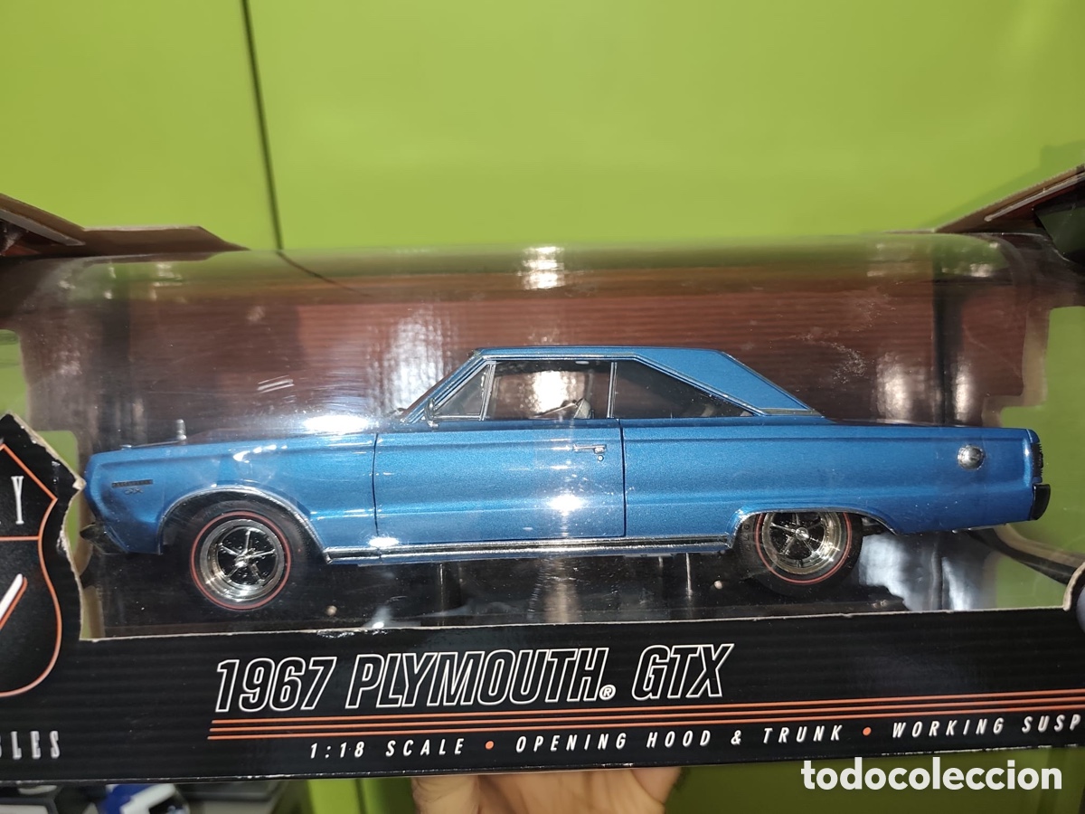 Coleccionismo: Plymouth gtx, 1961, blue Metallic