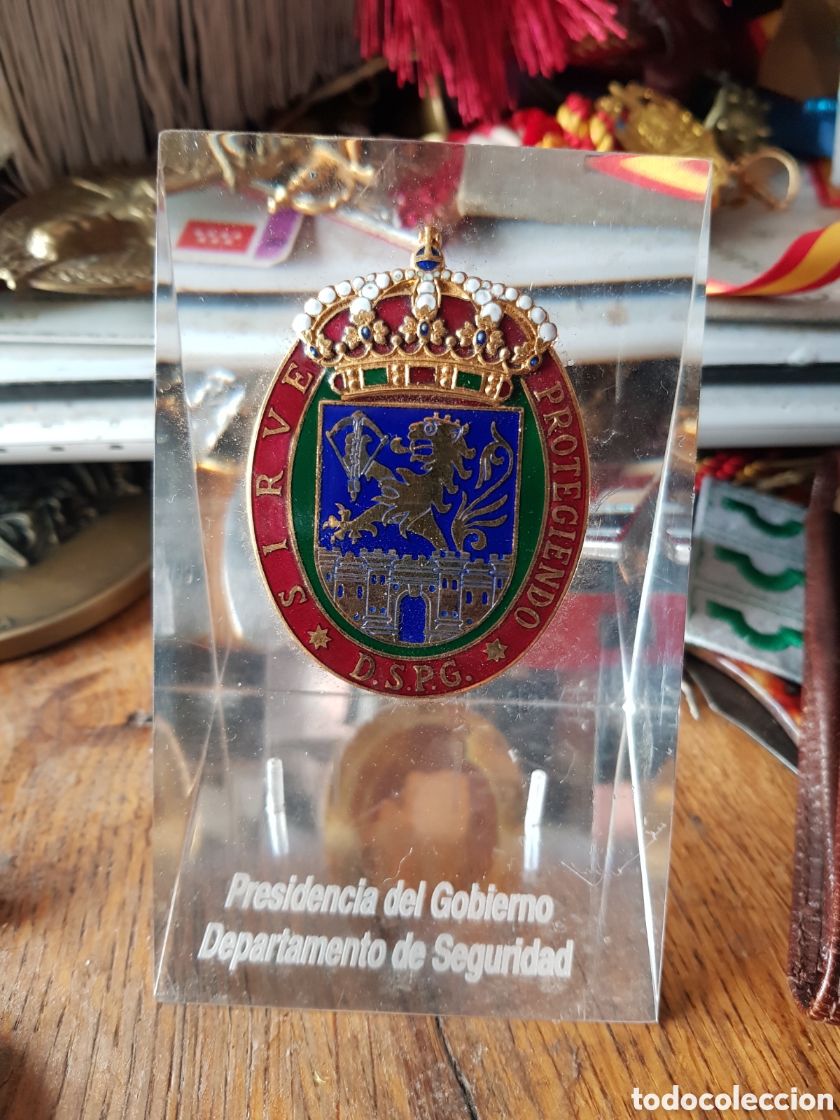 Coleccionismo: PLACA ESMALTADA PRESIDENCIA DEL GOBIERNO SEGURIDAD
