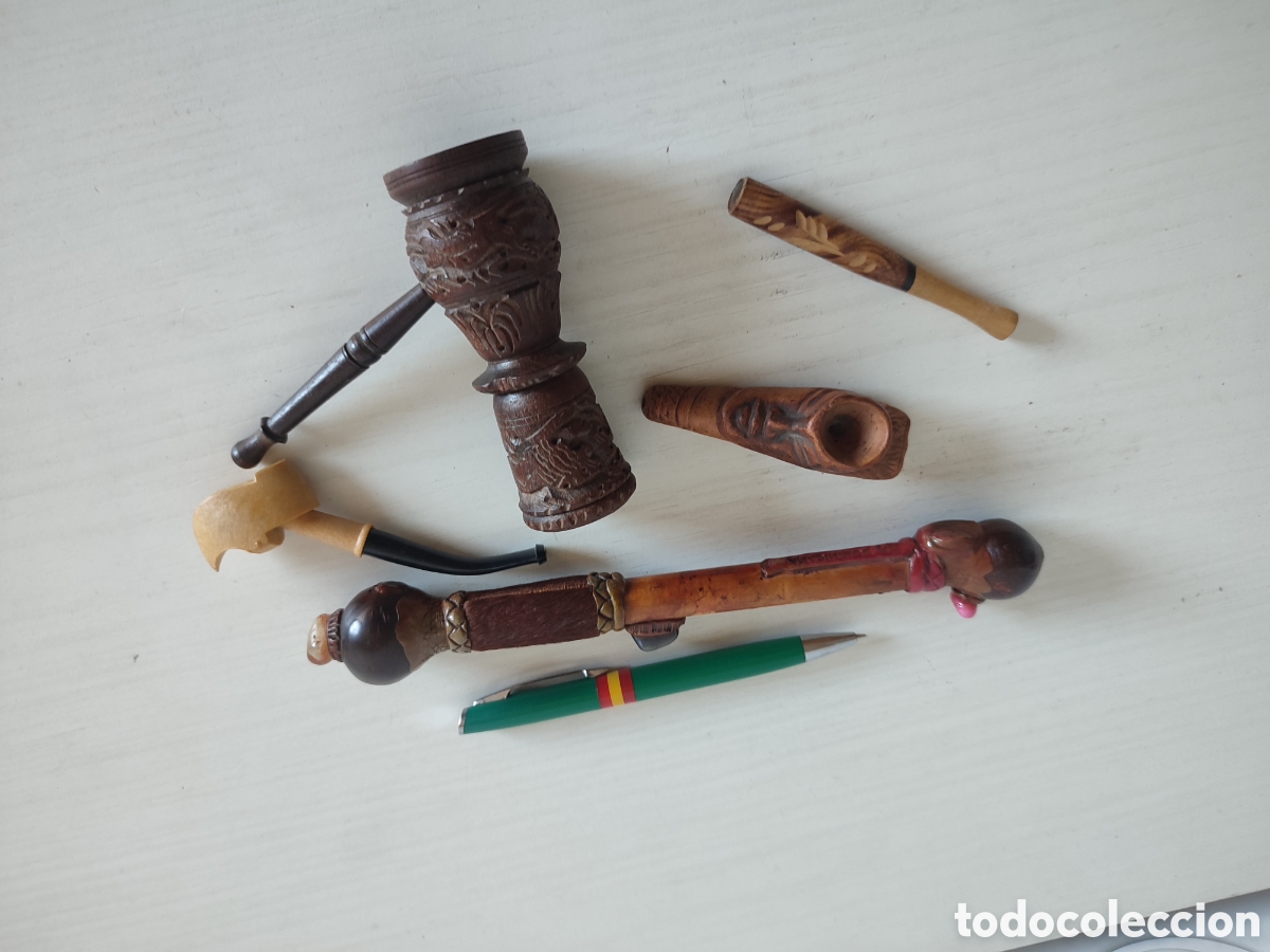 Coleccionismo: Lote pipas tabaco fumar