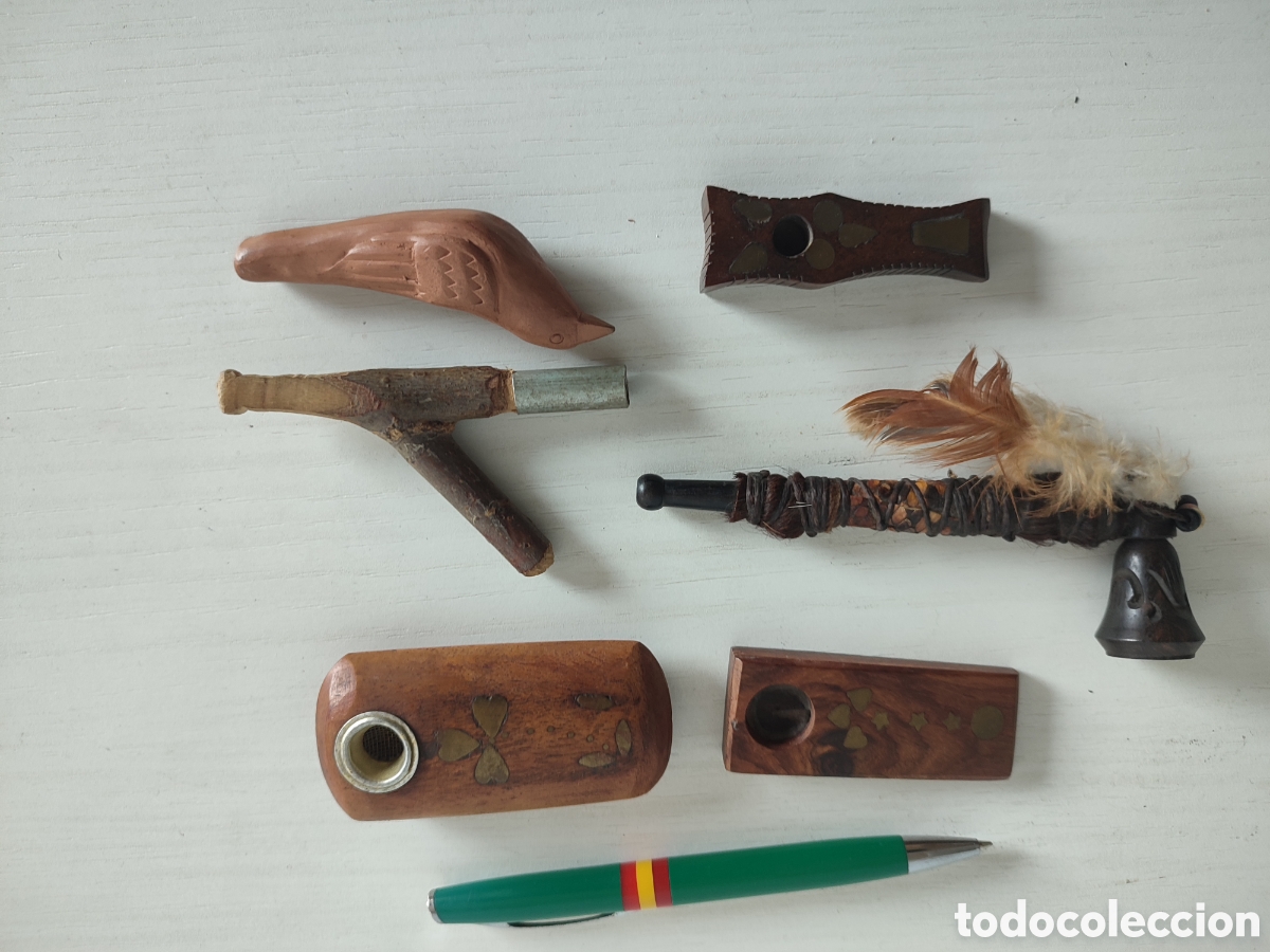 Coleccionismo: Lote pipas tabaco fumar