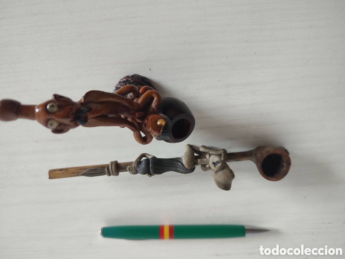 Coleccionismo: Lote pipas tabaco fumar er&oacute;tico