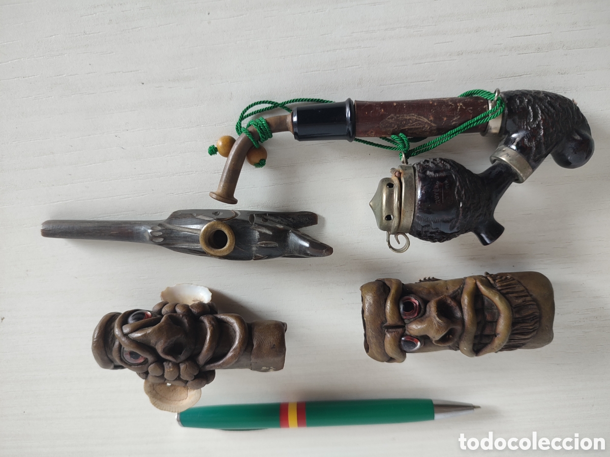Coleccionismo: Lote pipas tabaco fumar