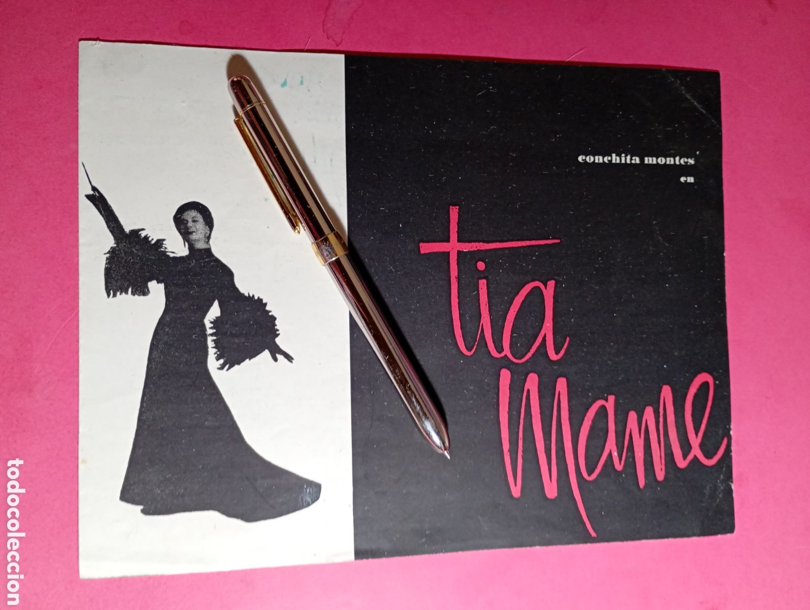 Coleccionismo: CONCHITA MONTES EN ''TIA MAME'' 6 AUT&Oacute;GRAFOS DE LOS ACTORES - DIRECCI&Oacute;N Y MONTAJE ANTONIO DE CABO