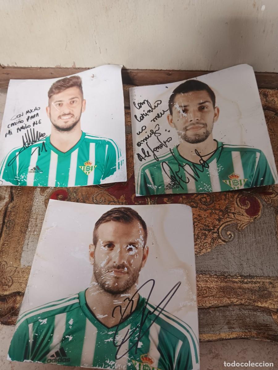 Collecting: Fotograf&iacute;as deterioradas con firma originales jugadores real betis