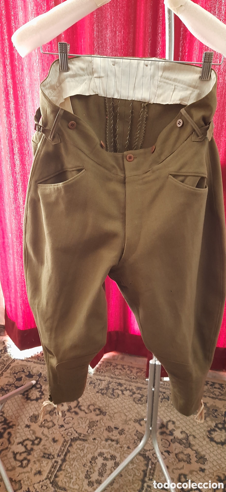 Coleccionismo: Pantal&oacute;n militar de montar epoca guerra civil a&ntilde;os 40