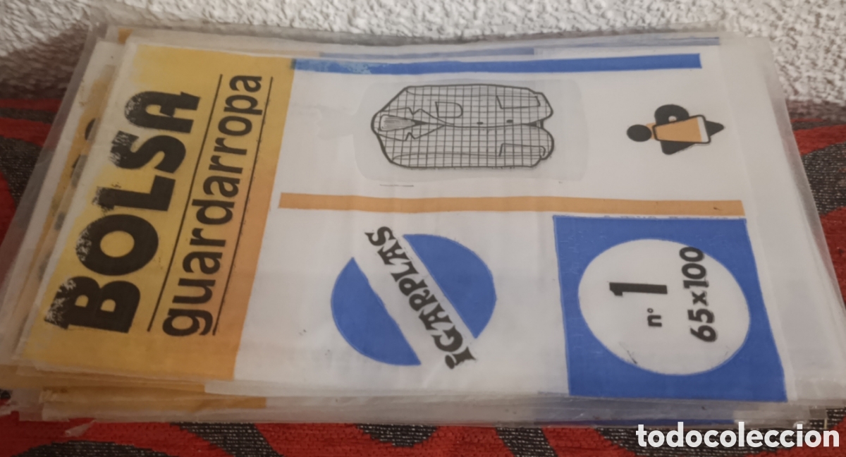 Coleccionismo: Lote de 15 Bolsas Guardarropa Nuevas &rdquo;Igarplas&rdquo; - N&ordm; 1 (65x100 cm)