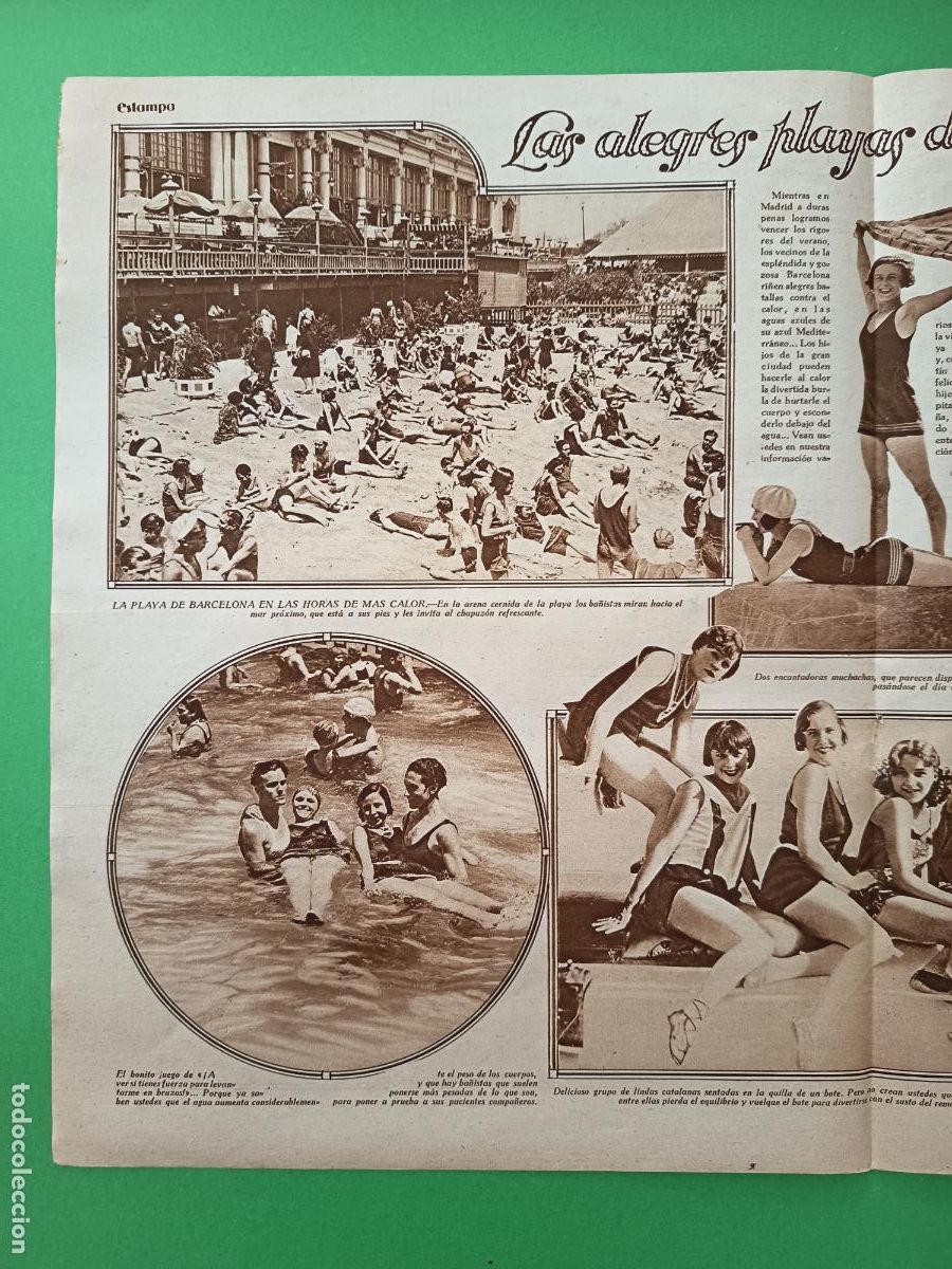 Coleccionismo: LAS ALEGRES PLAYAS DE BARCELONA - WEEK - END - 06/08/1929