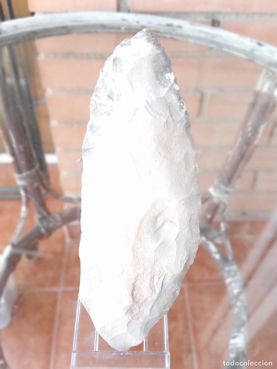 Coleccionismo: Neol&iacute;tico Flint Spearhead largo, 19 cm- Lote 136/1