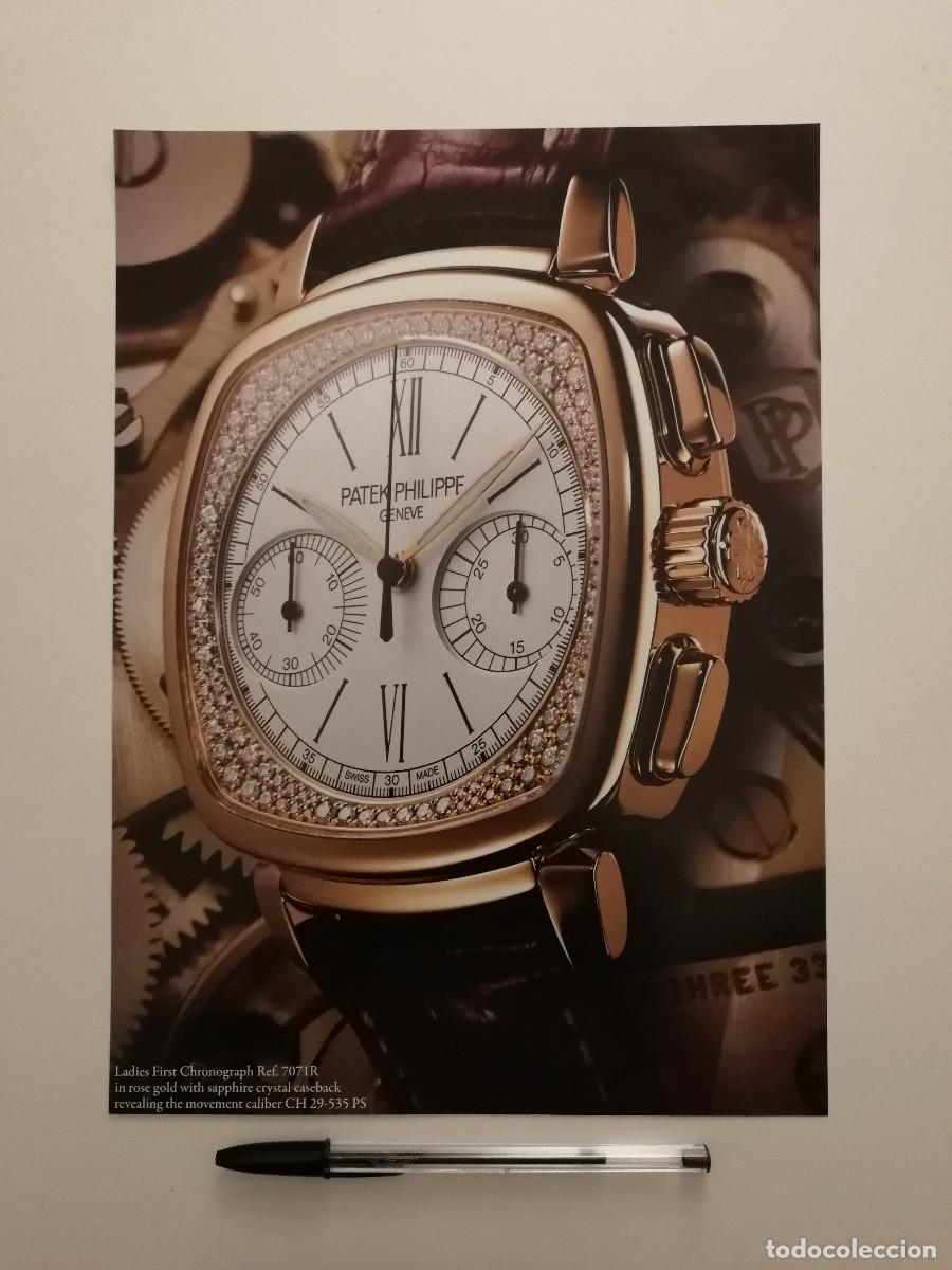 Coleccionismo: ANUNCIO ACARTONADO -A4- Patek Philippe GENEVE - RELOJ - PUBLICIDAD LAMINA