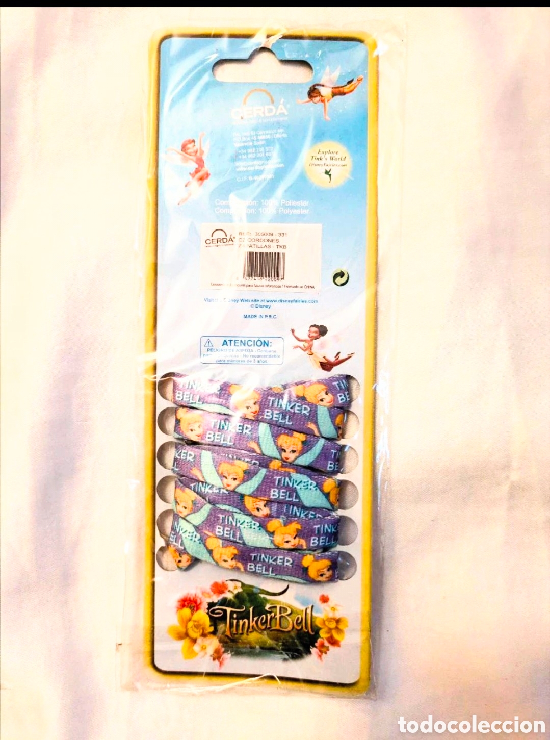Coleccionismo: Disney campanilla cordones zapatillas