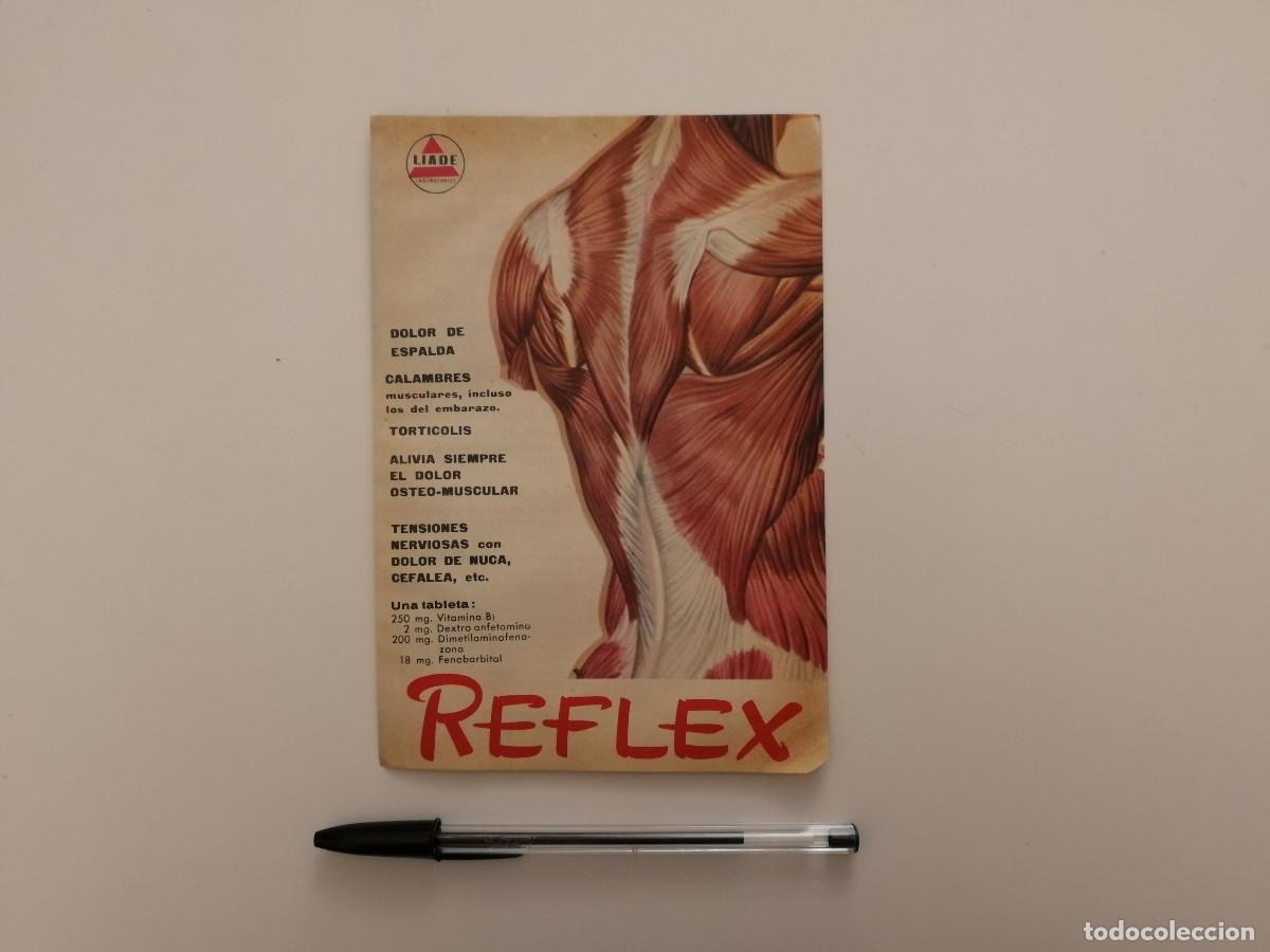 Coleccionismo: ANTIGUO ANUNCIO ENCARTONADO - REFLEX DOLOR DE ESPALDA - MEDICINA - PUBLICIDAD A&Ntilde;OS 60