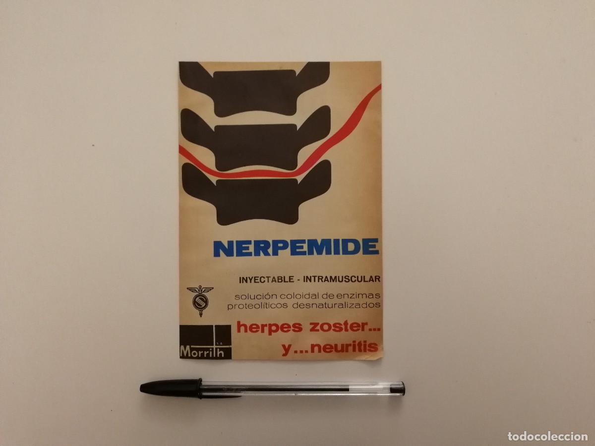 Coleccionismo: ANTIGUO ANUNCIO ENCARTONADO - NERPEMIDE NEURITIS HERPES - MEDICINA - PUBLICIDAD A&Ntilde;OS 60