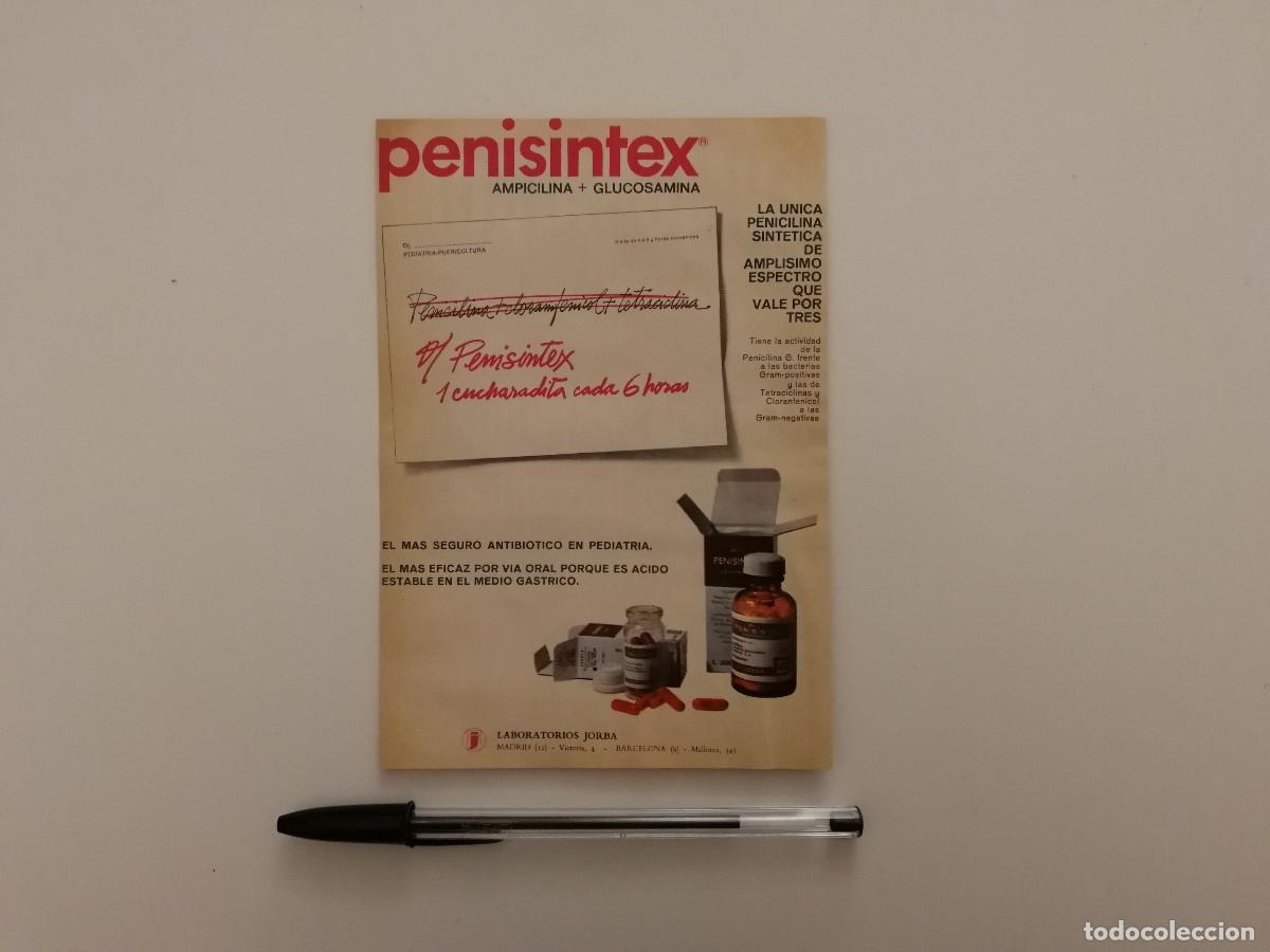 Coleccionismo: ANTIGUO ANUNCIO ENCARTONADO - PENISINTEX AMPLICINA PENICILINA - MEDICINA - PUBLICIDAD A&Ntilde;OS 60