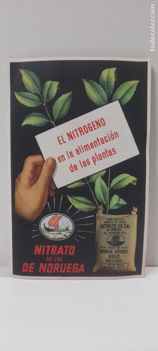Coleccionismo: ANTIGIO FOLLETO / DESPLEGABLE DE PUBLICIDAD DEL NITRATO DE CAL DE NORUEGA . ORIGINAL A&Ntilde;O 1953
