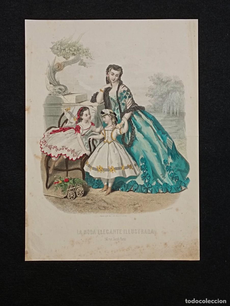 Coleccionismo: La Moda Elegante Illustrada. Paris, S.XIX. - Foto 1