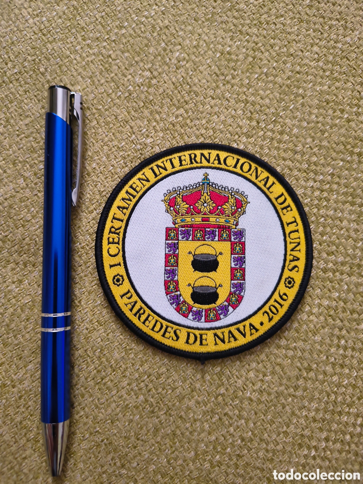 Coleccionismo: Escudo Tuna. I Certamen Internacional de Tunas. Paredes de Navas. 2016