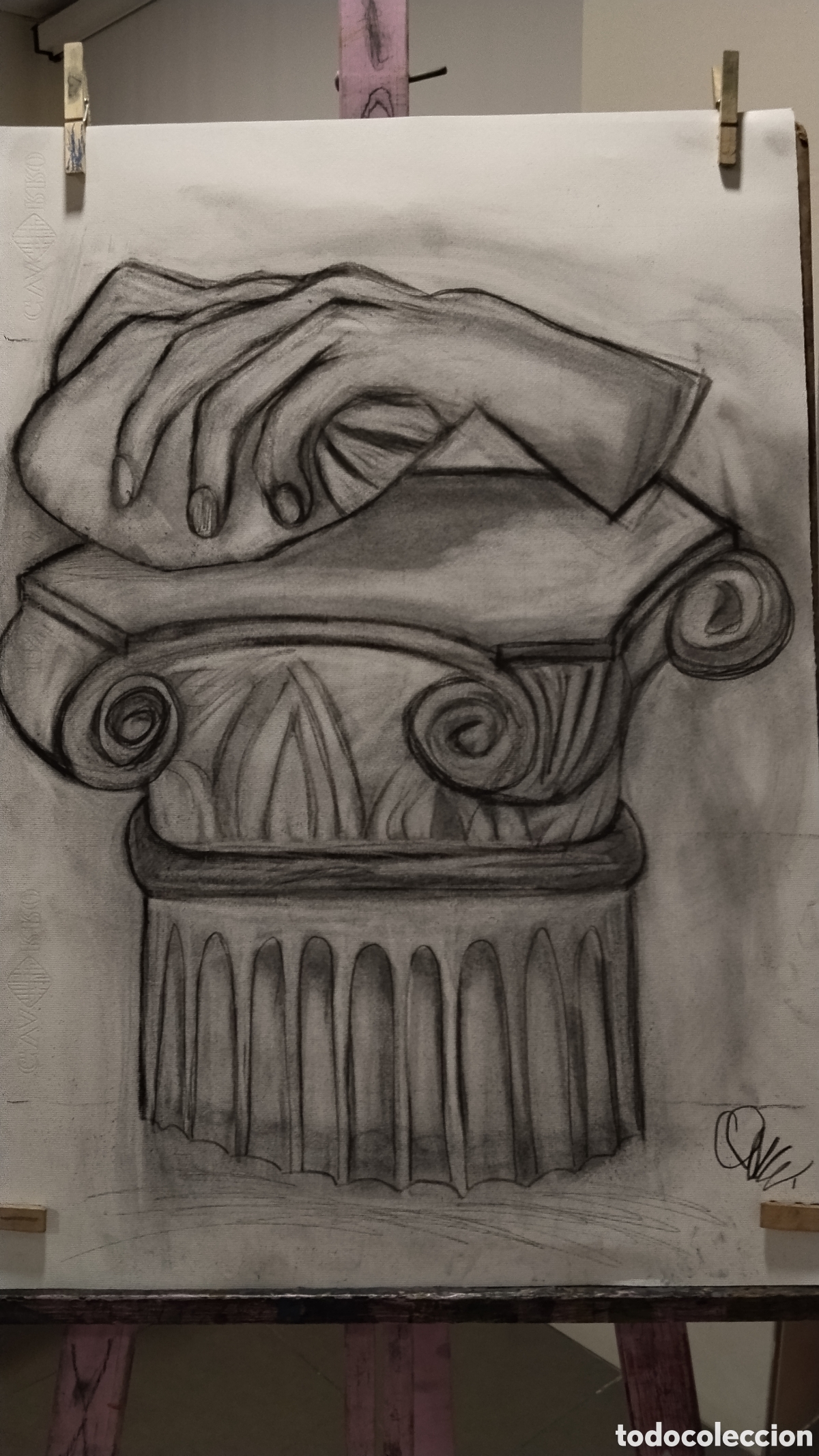 Coleccionismo: P&oacute;ster / l&aacute;mina art&iacute;stica hecha a mano hand made drawing