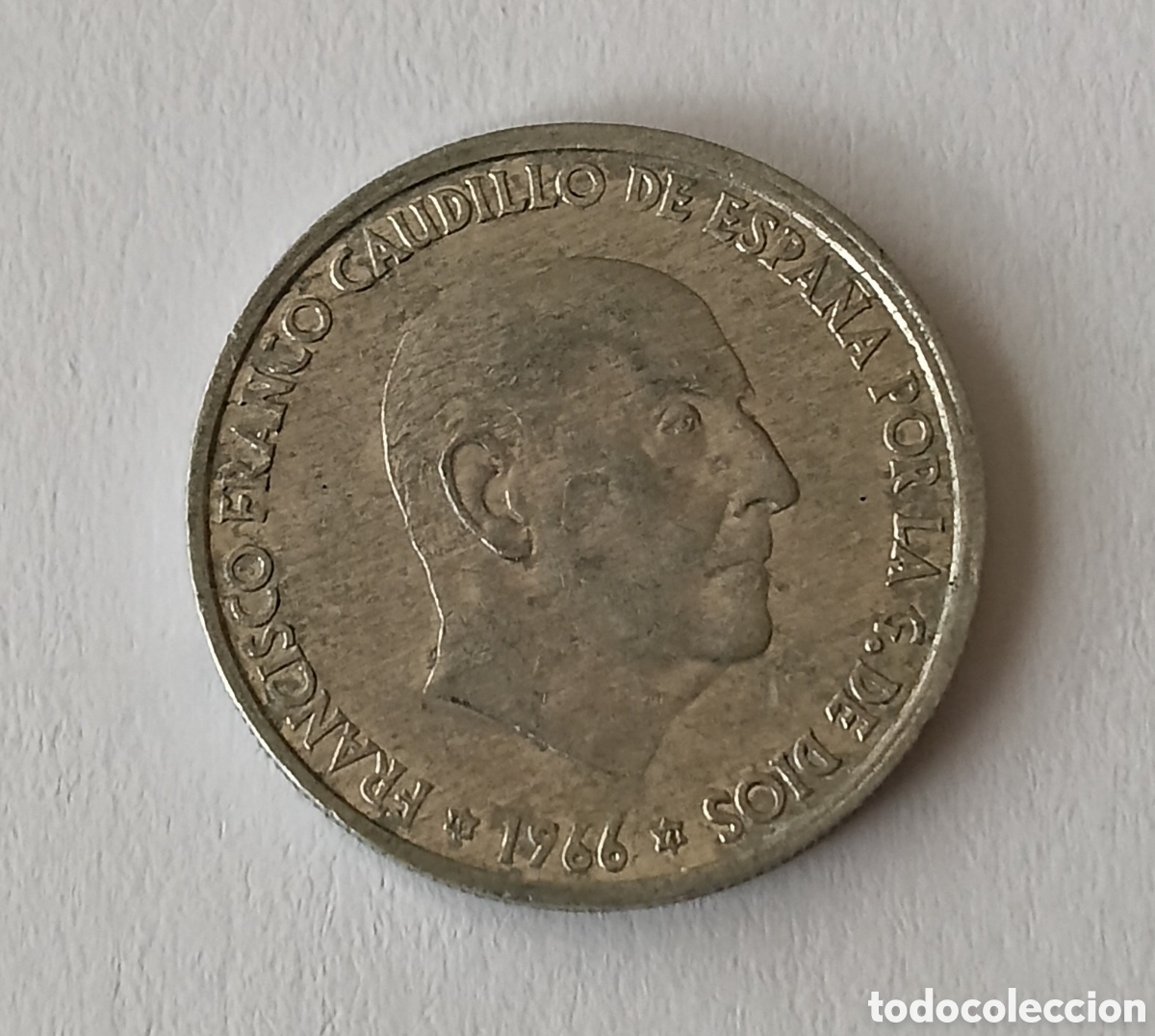 Coleccionismo: Escasa 50 C&eacute;ntimos Franco 1966 *72 con error ( en C de Francisco)