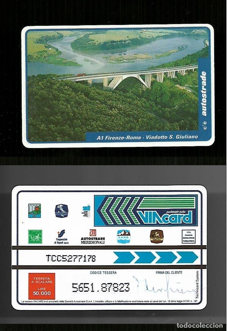 Colecionismo: N. 139 Cat. Viacard - A1 Firenze- Roma da lire 50.000 Technicard