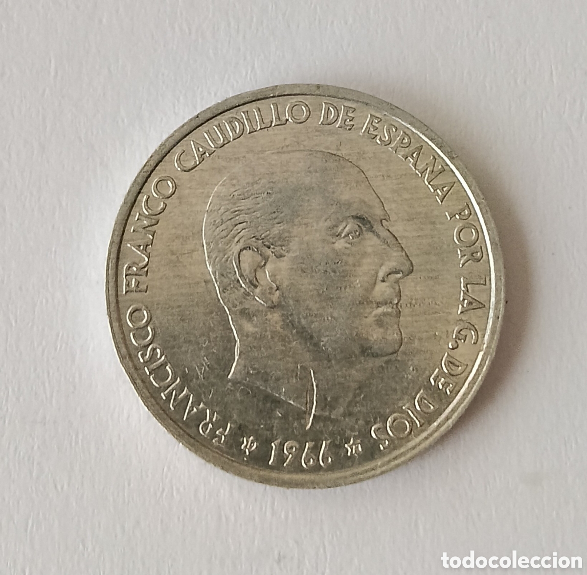 Coleccionismo: Escasa 50 C&eacute;ntimos Franco 1966 *73 S/C con error de acu&ntilde;aci&oacute;n.