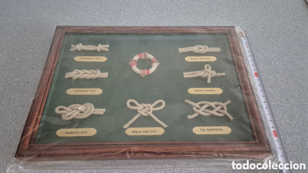 Coleccionismo: Antiguo cuadro de nudos marineros