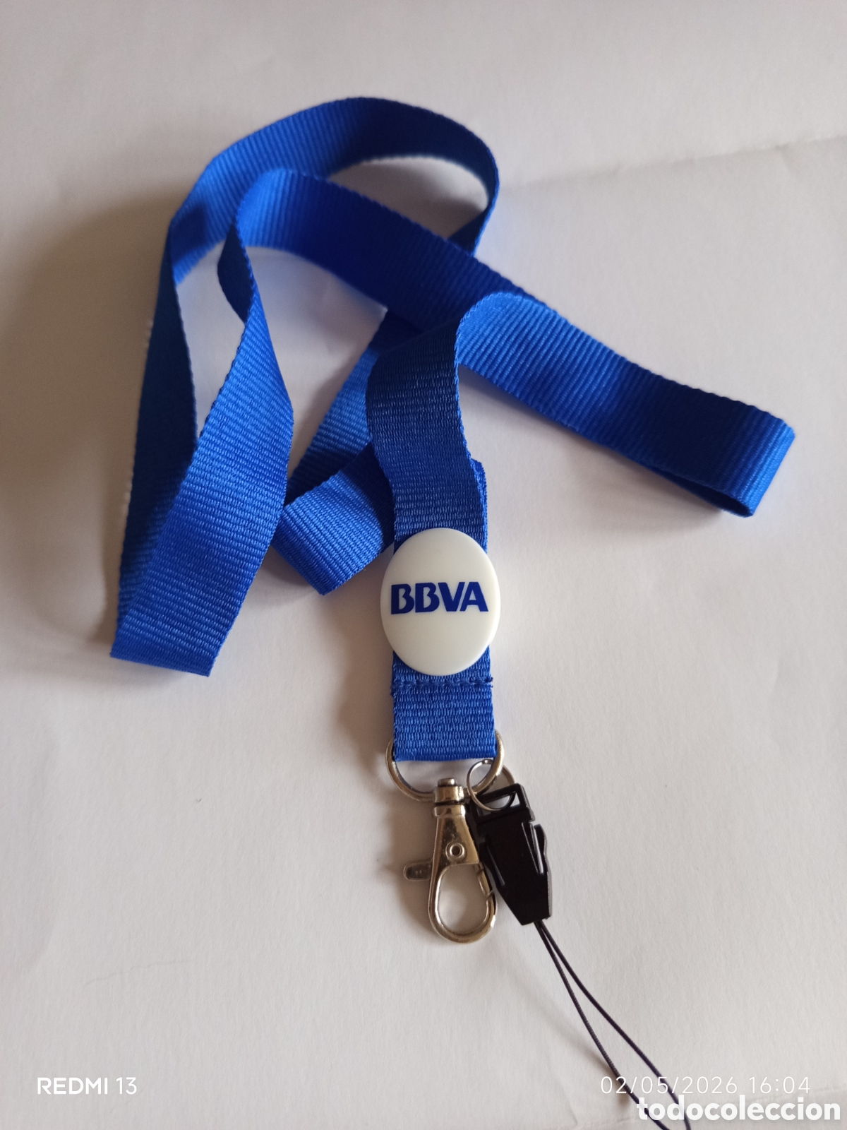 Coleccionismo: Cinta colgante entidad BBVA