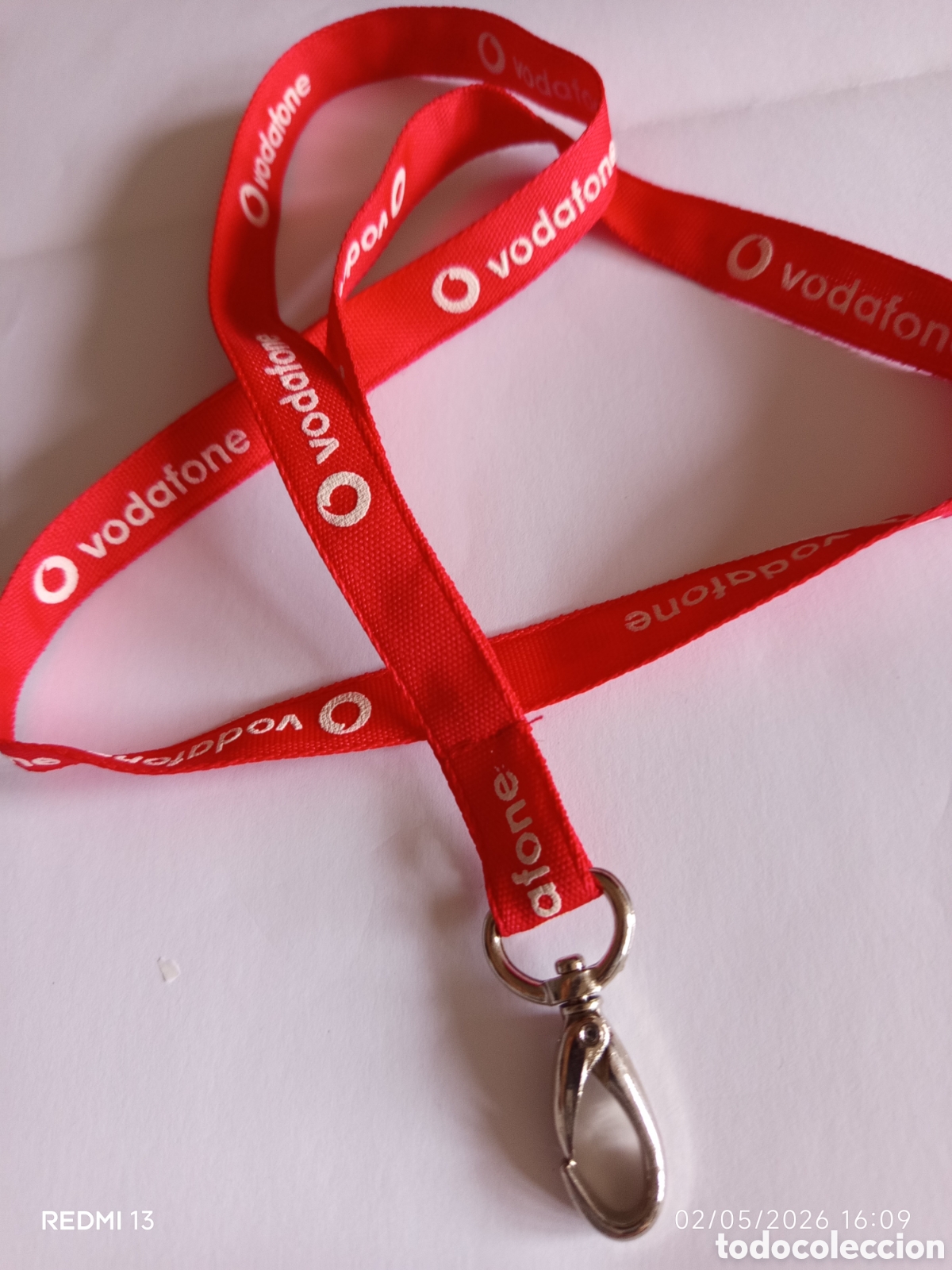 Coleccionismo: Cinta colgante Vodafone