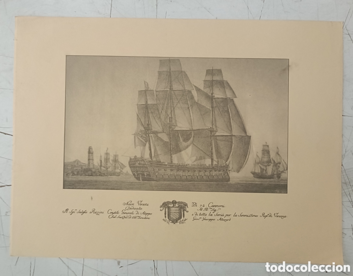 Coleccionismo: Lamina de barco velero