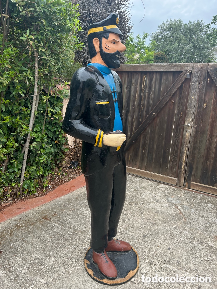 Coleccionismo: Gran figura Capit&aacute;n Haddock ( TIN TIN ) resina - Foto 2
