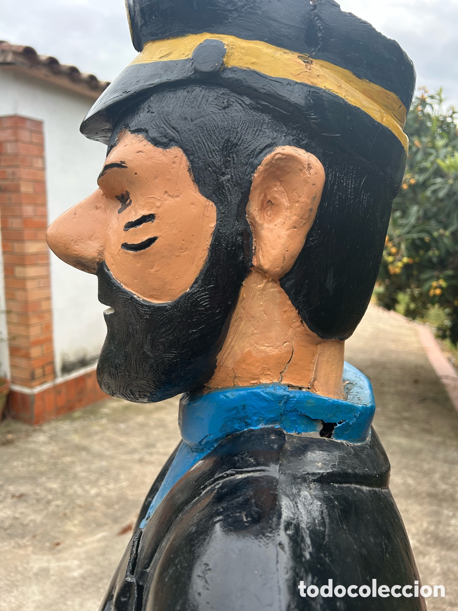 Coleccionismo: Gran figura Capit&aacute;n Haddock ( TIN TIN ) resina - Foto 10