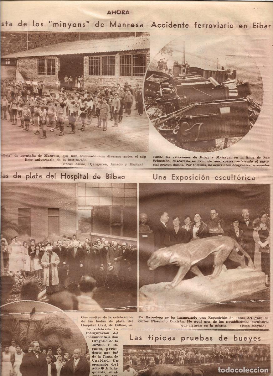 Coleccionismo: A&Ntilde;O 1933 BODAS DE PLATA DEL HOSPITAL DE BILBAO INAUGURACION MONUMENTO GREGORIO DE LA REVILLA
